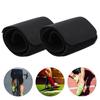 Soccer Shin Guard Fixed Bandage Tape Fastener Shinguard Adjustable Elastic Sports Strap(Black)
