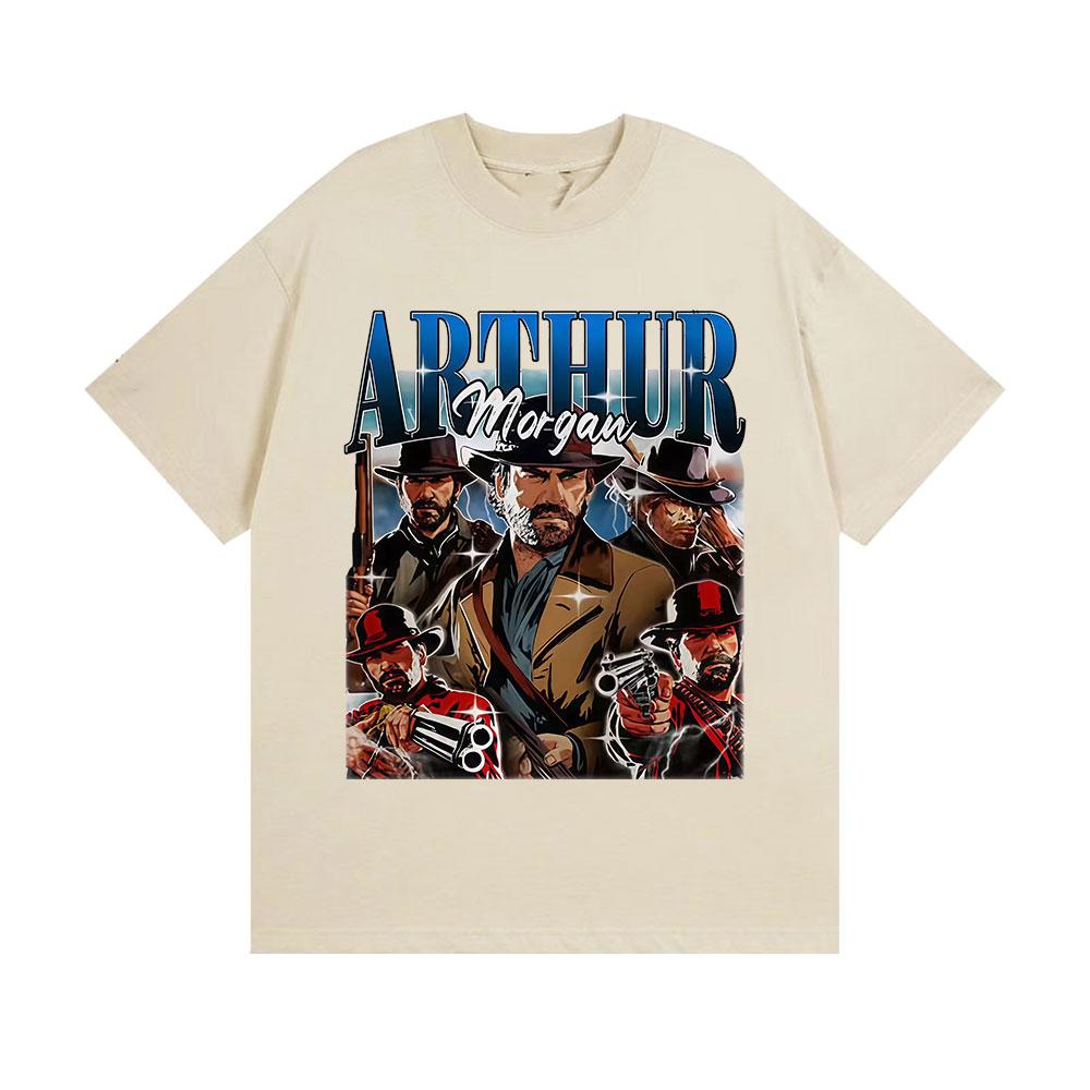 Limited Arthur Morga Red Dead Redemption 2 Graphic TShirt Men Women Unisex Fashion Cotton Short Sleeve T Shirts Y2k Streetwear