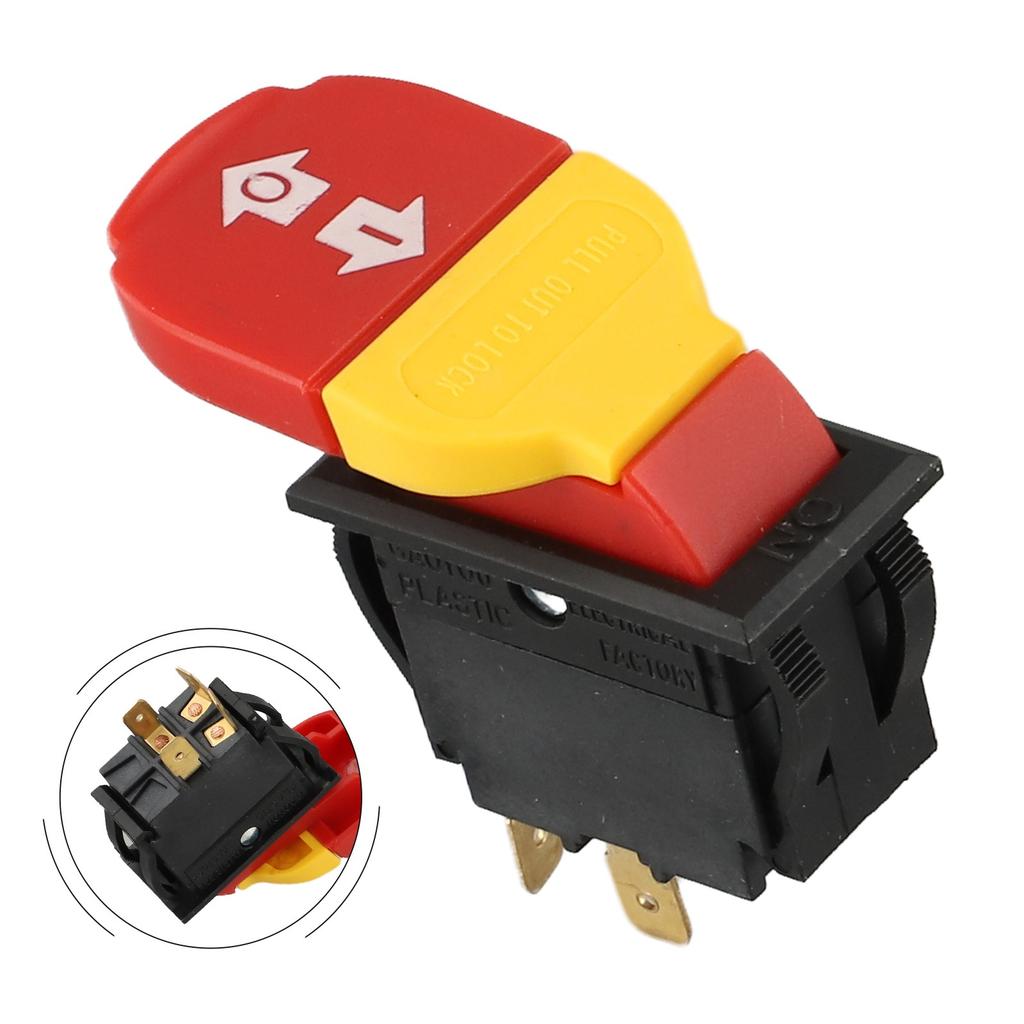 For DW745 Saw Switch Replacement Table Saw Switch Power Tool Replacement Black Wear-resistant Material Anti-misoperation Feature