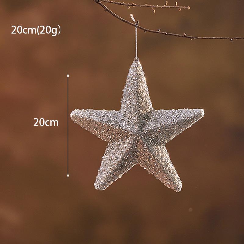 Luminous Christmas Ornaments: Star Tree Topper & Ball Set for Festive Decoration