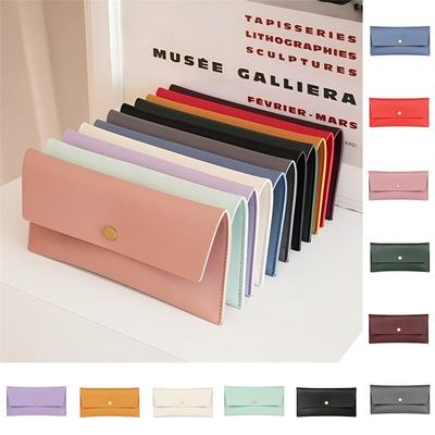 PU Leather Envelope Wallets Portable Change Bag Fashion Women Long Clutch Bag Outdoor