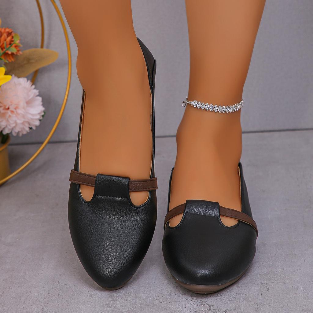 Fashion Women Fashion Sweet Light Weight White Spring Slip On Flat Shoes Lady Casual Black Pu Leather Office Loafers Zapatos Mujer