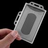 1/3Pcs Work Card Holders Hard Plastic Name Card ID Card Pouch ID Business Case Card Sleeve Protector Cover Office School Supply