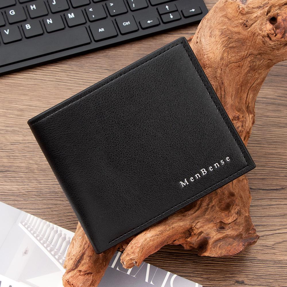 Grenseoverskridende herrebi-fold lommebok med flere kortlommer og myntlomme - High-end forretningsstil