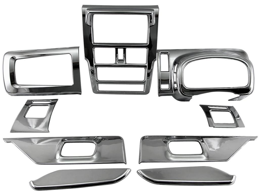 BRIGHTZ Super Carry DA16T Chrome Interior Panel Set DA16 DA A16 16 Carry Truck (9 pieces) [WOOD-PAN-015]