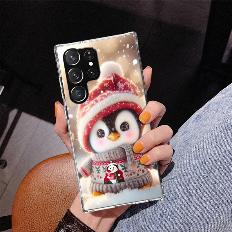 

Christmas Penguin Phnoe Case for Samsung Galaxy S26 S25 Edge S23 S24 Ultra S22 Plus S21 S20 FE Unique Cover Soft Coque Galaxy S2 Samsung S23 Ultra