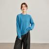 Women's 100% Wool Loose Fit Crewneck Knit Sweater