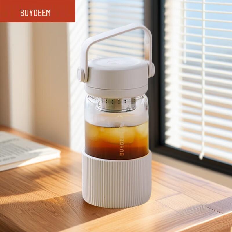 Buydeem Portable Glass Tea Infuser Bottle 360ML