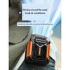 HOMFISH Personal Belt Clip Portable Power Bank Flashlight Wearable Hanging Neck Fan for Outdoor Works Hiking Camping