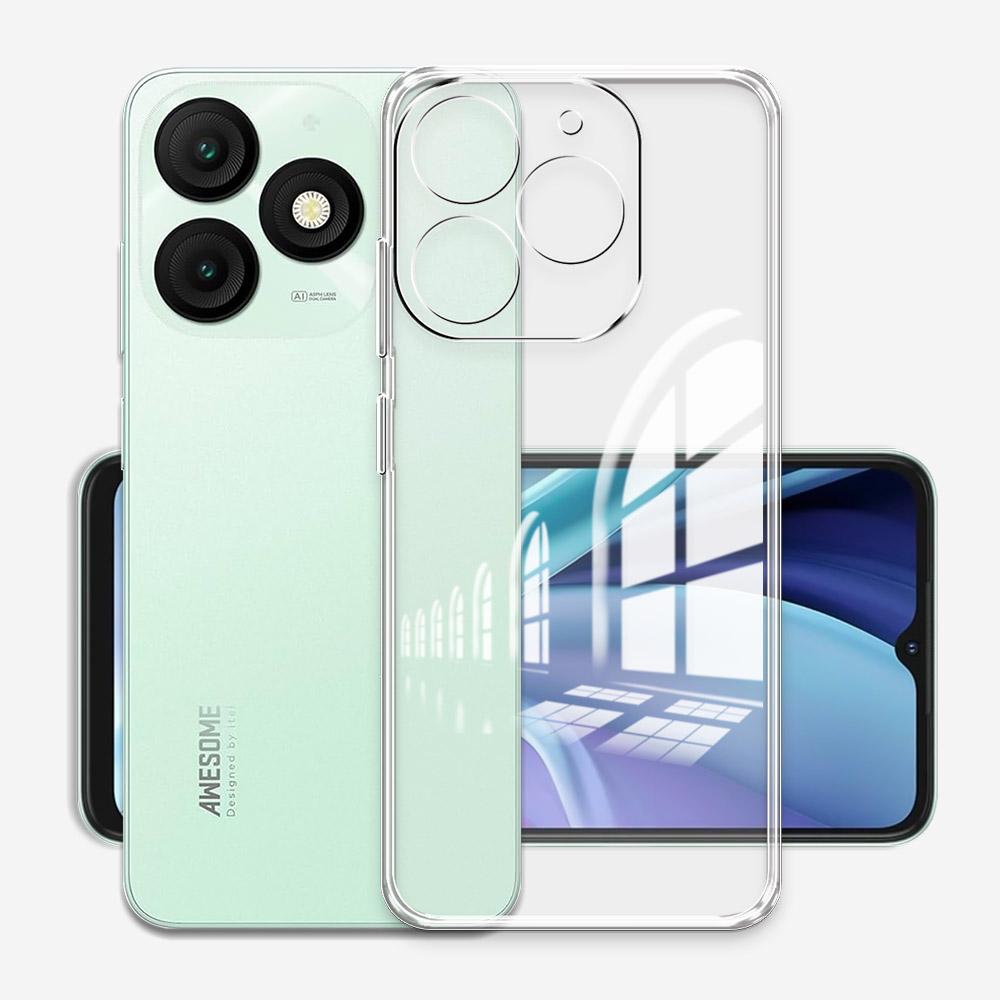 Für Itel A50 A50C Hülle Klar Weiche Silikon Stoßfänger Handyhülle Für ITEL A50C A 50 ITELA50 Transparent Stoßfest Rückseite Abdeckung Funda