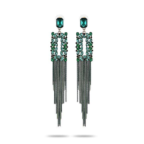 Jewellery Earings for Women Crystal Tassel Handmade Earrings for Girls and Women