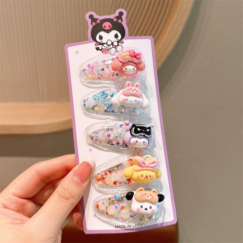 Children'S Hairpin Bag Cloth, Duck Bill Clip Cloth, Bow Root, Princess Hairpin, Cute Little Flower Girl Hair Accessories