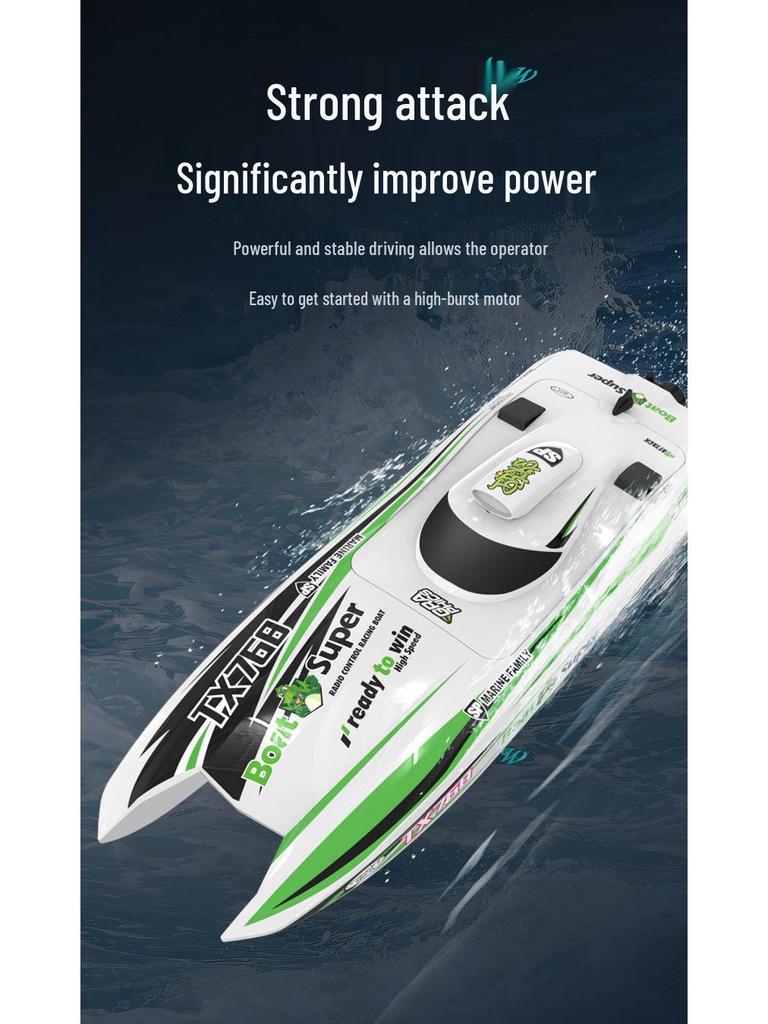 Turbojet Bürstenloses RC-Speedboot: Elektrisches Rennspielzeug mit langer Laufzeit für Jungen