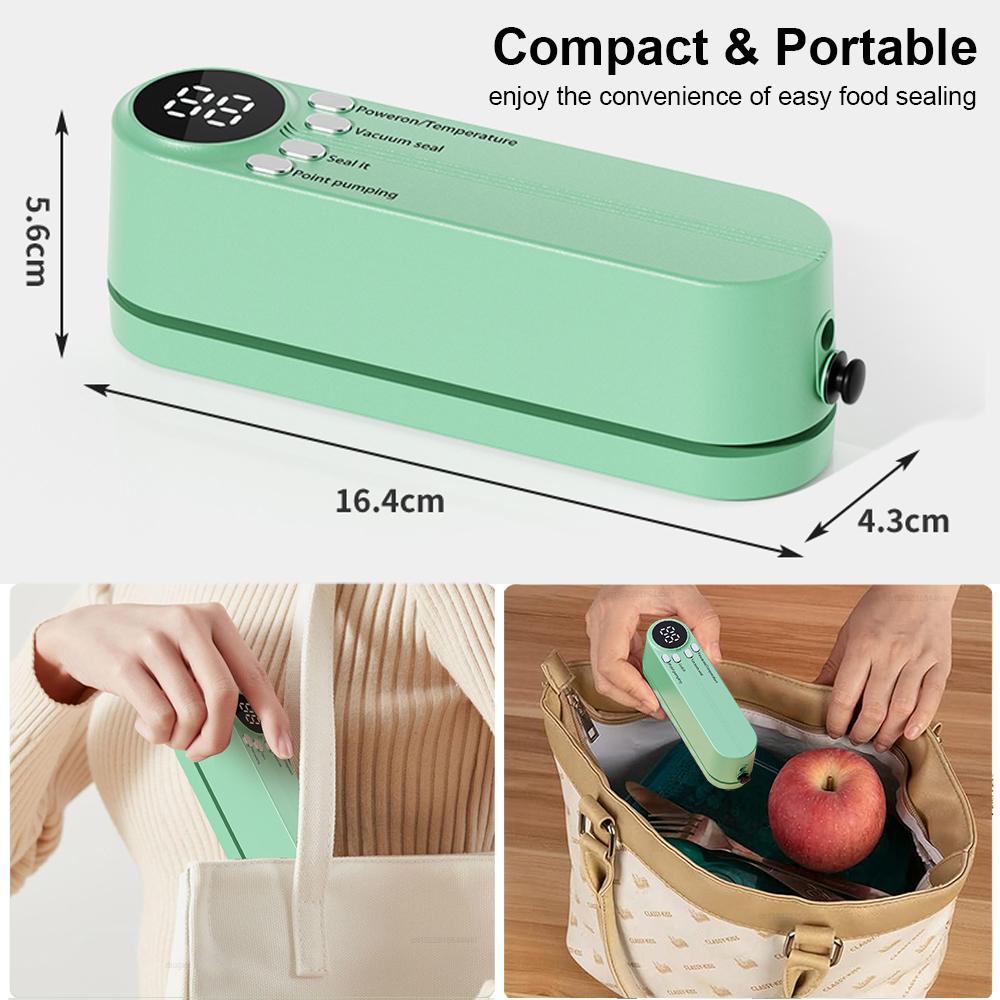 Food Vacuum Sealer Vacuum Packaging Machine for Food Mini Plastic Bags Sealer Automatic Household Food Vacuum Sealing Machine