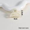 Korean Pearl Claw Hair Clip - Elegant Retro French Style