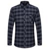 M-6XL Men's Pure Cotton Flannel Shirts Long Sleeve Single Pocket Casual Plaid Thick Soft Cozy Brushed Shirts Blouse Men Clothing
