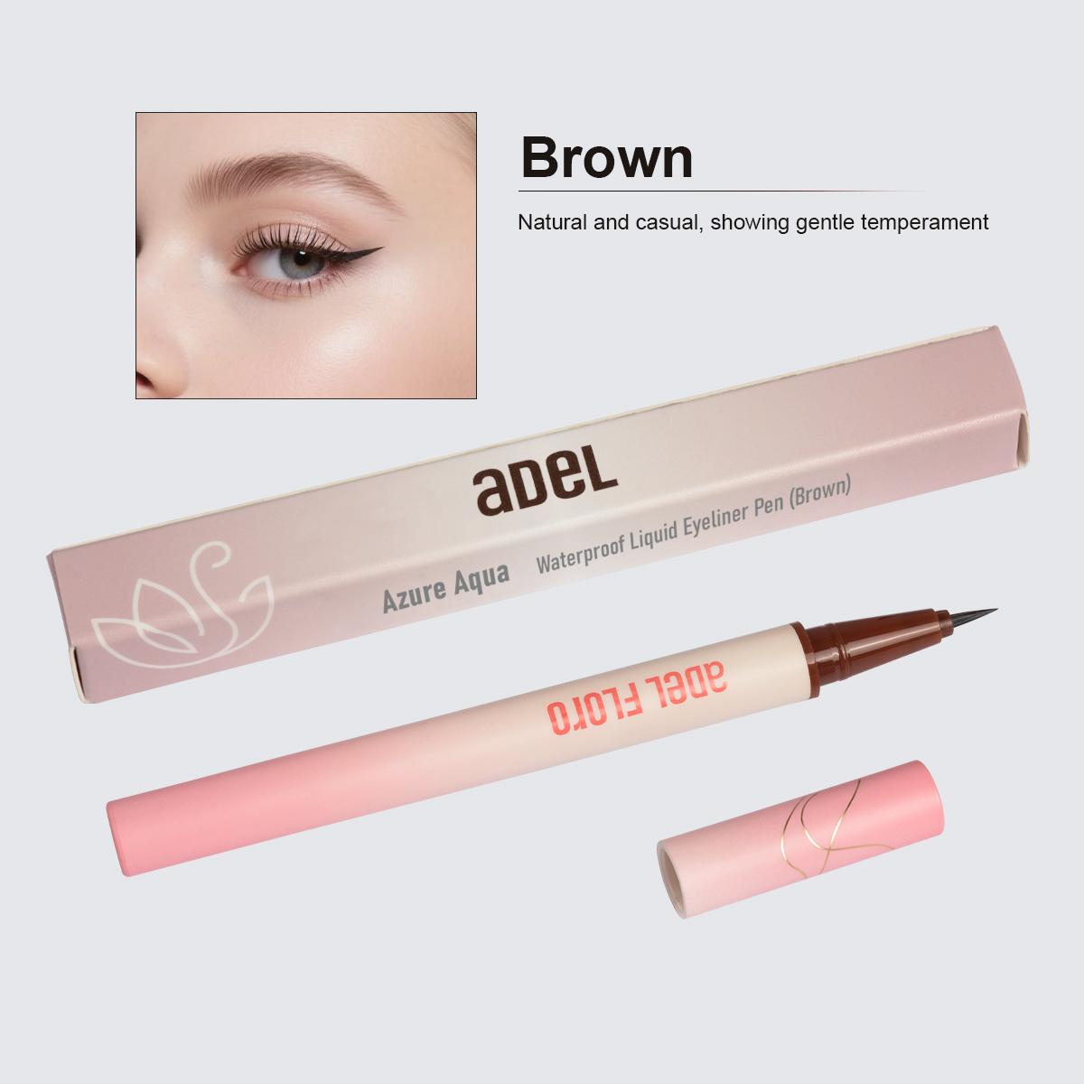 

Жидкая подводка для глаз водостойкая, устойчивая к смазыванию и отпечатыванию, быстросохнущая, долгостойкая коричневый