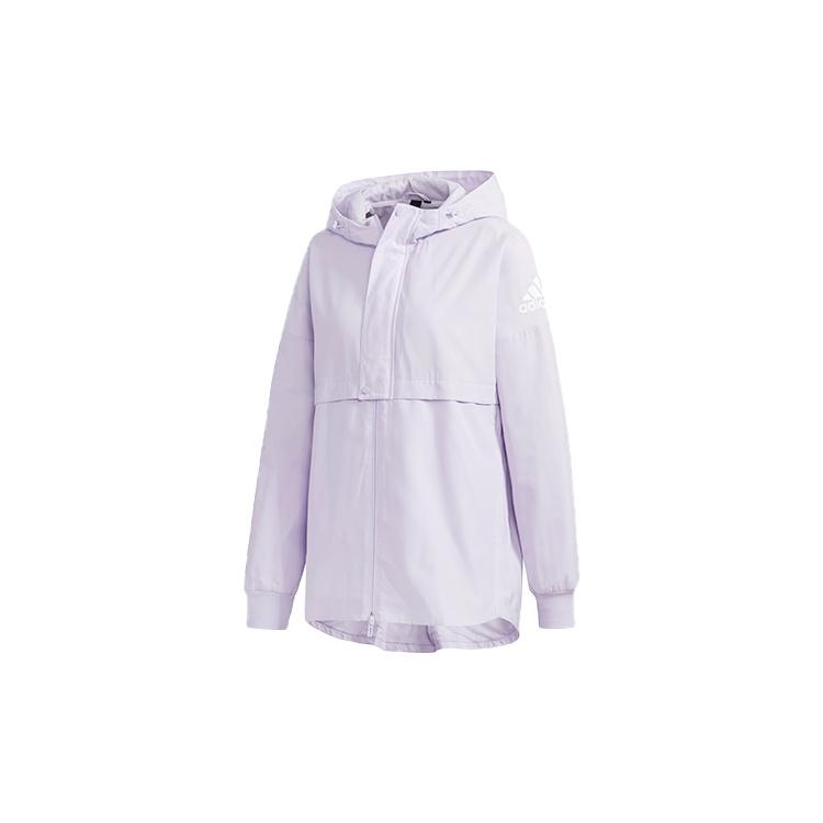 (WMNS) adidas Wb Logo Printing Hooded Jacket Purple Women s FM9258 XL