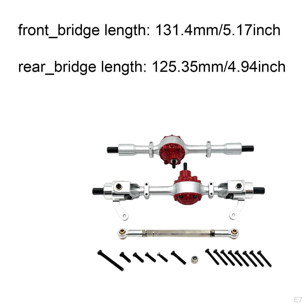 1/16 RC Car Front Rear Axle Set Accessory, Replace Easy to Install Practical, Portable