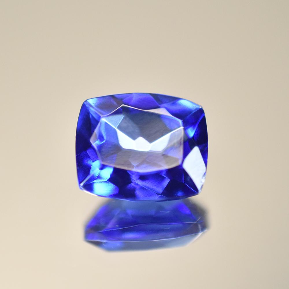 Natural Blue Tanzanite Loose Gemstone 7.50 Ct Cushion Shape Tanzanian for Jewelry Making and Crafts