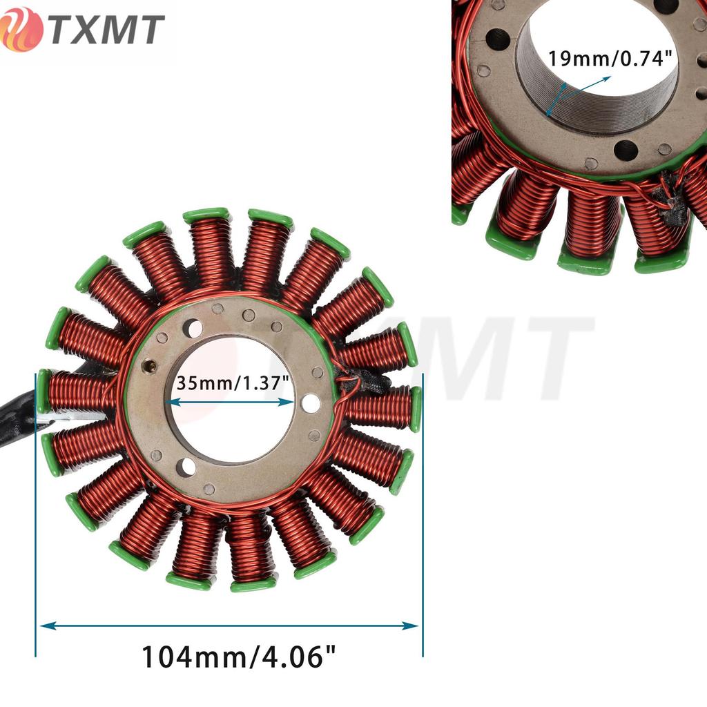 Compatible Generator Magneto Coil for Kawasaki KVF300 Brute Force 300 (2012-2022).