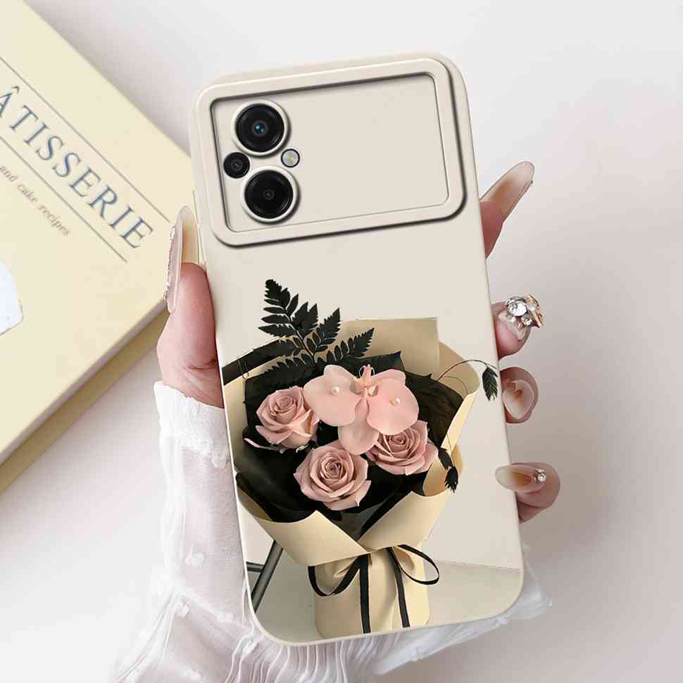 For Xiaomi Poco M5 4G Case Fashion Painting Flower Soft Silicone Back Cover For Xiaomi PocoM5 POCO M5 4G Shockproof Phone Cases