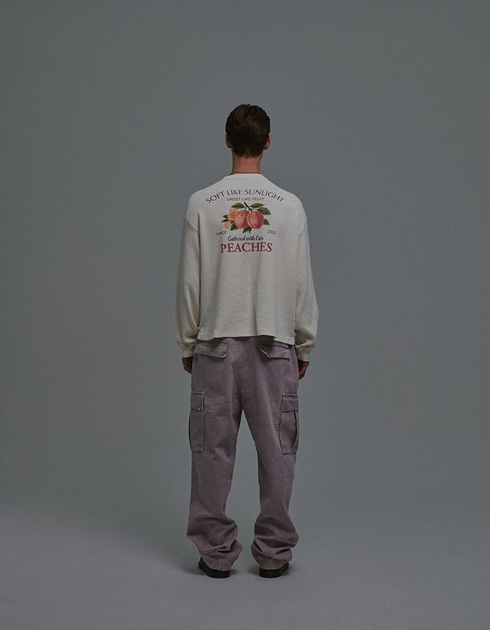 SUNDAY FRUIT MARKET Sun Washed Cargo Pants Lavender