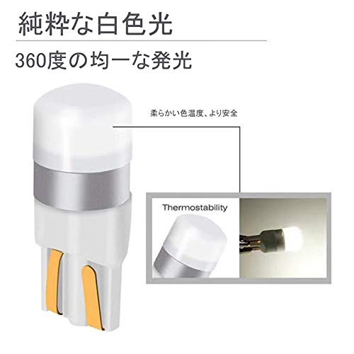 T10 LED Bulb White 6000K 10V-60V Voltage, 12V-24V Car Position