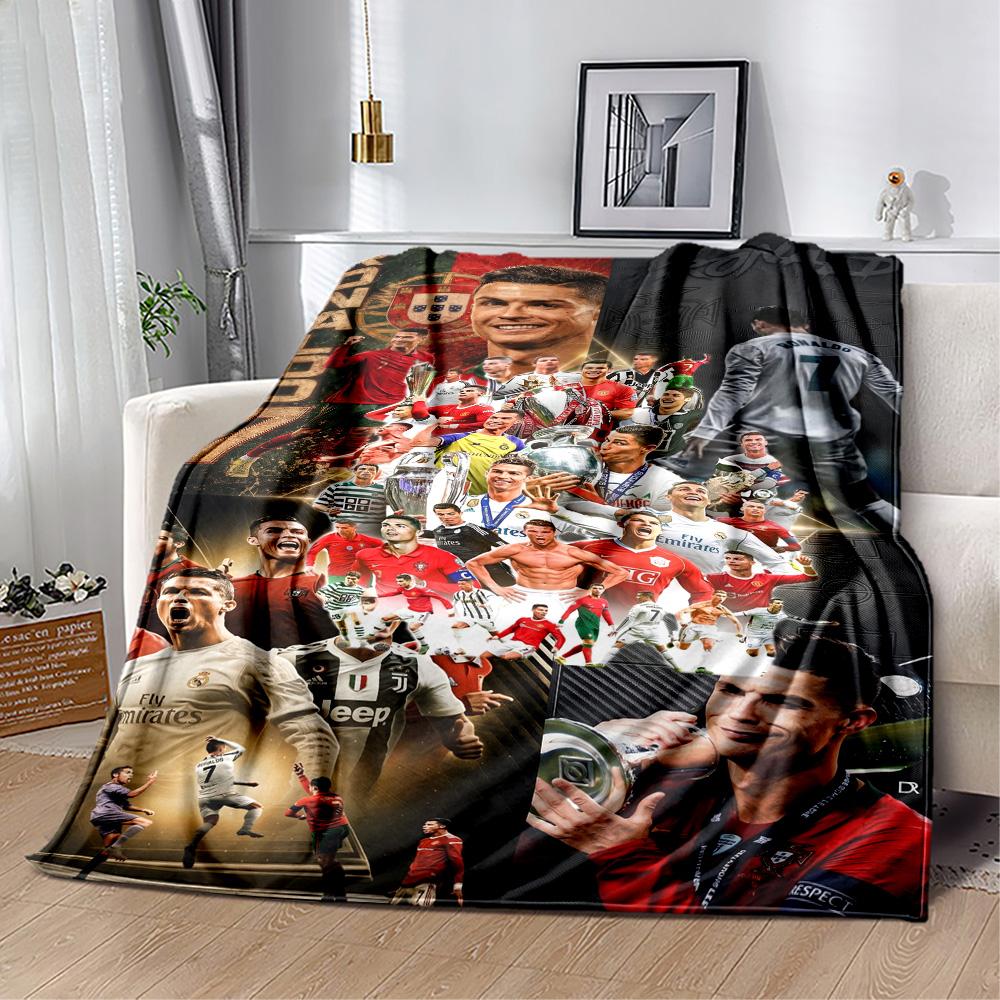 Cristiano Ronaldo 36 Blanket Ultra-Soft Great for Chair Office Chair Picnics All-Season Use Playful Design Birthday Christmas Gift Blanket