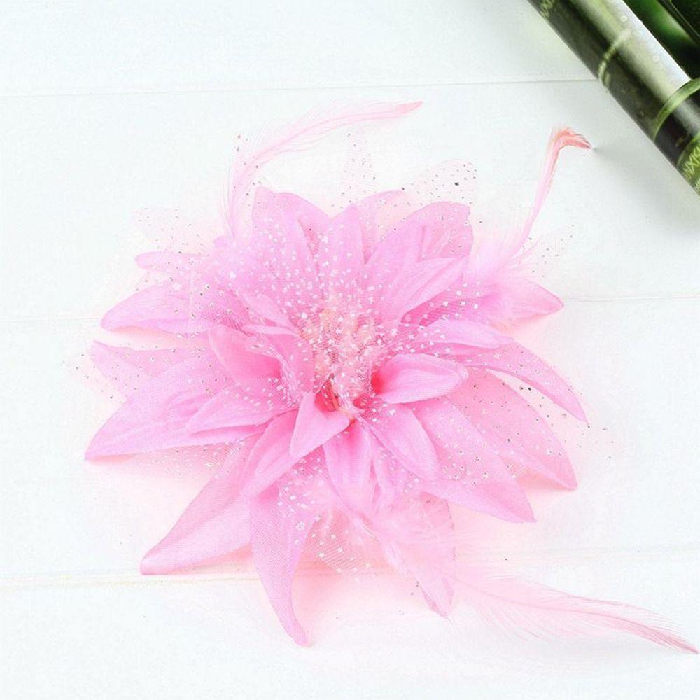 Feather Wrist Flower Flower Hairband Fashion Barrettes for Dance Performance