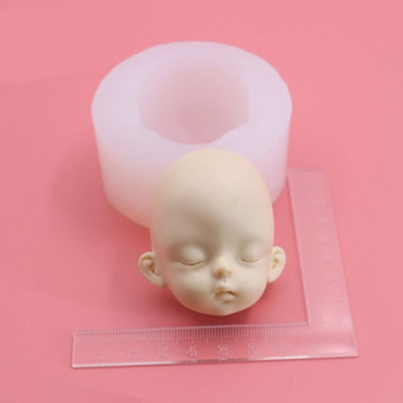 Clay Face Mold Fondant Face Mold Silicone Epoxy Handmade Face Cartoon Character Mold Doll Face Garage Kit Mold  Art