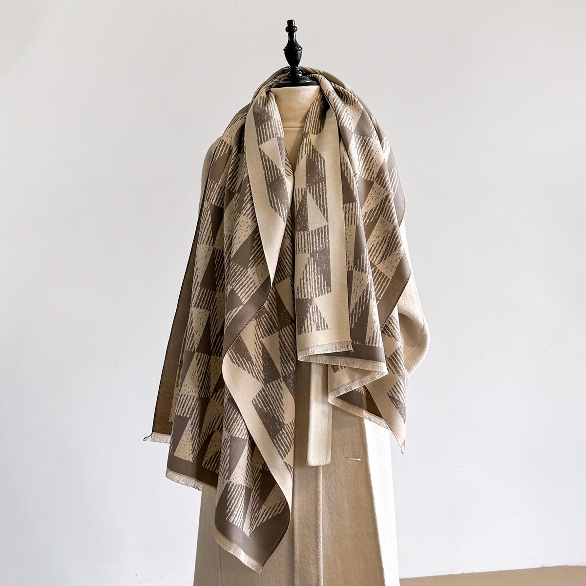 

Women Winter Scarf Cashmere Pashmina Shawls and Wraps Soft Large Warm Blanket Fashion Print Lady Poncho Echarpe Bandana