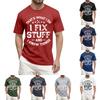 Men'S Fashionable T-Shirt, Street Casual Short Sleeved Clothing