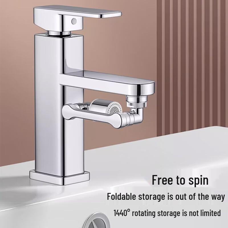 1440° Swivel Faucet Extender with Dual Spray Modes