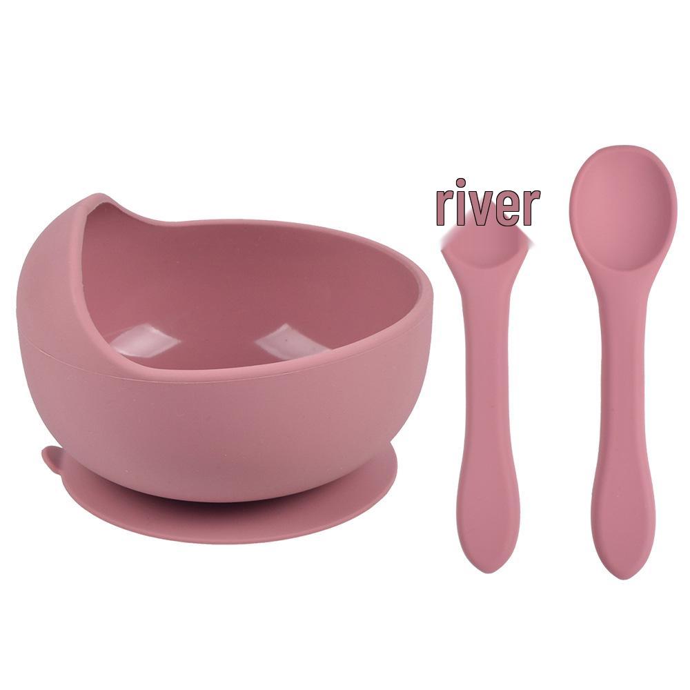 Silicone Suction Baby Bowl & Spoon Set for Feeding and Training