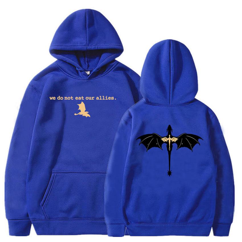 We Do Not Eat Our Allies Dragon Hoodies Onyx Storm Book Graphic Sweatshirts Roupas Femininas Long Sleeve Women Tops