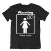 Warning Talks Math T-Shirt Tee Nerd Humor Shirt Fun Wordplay