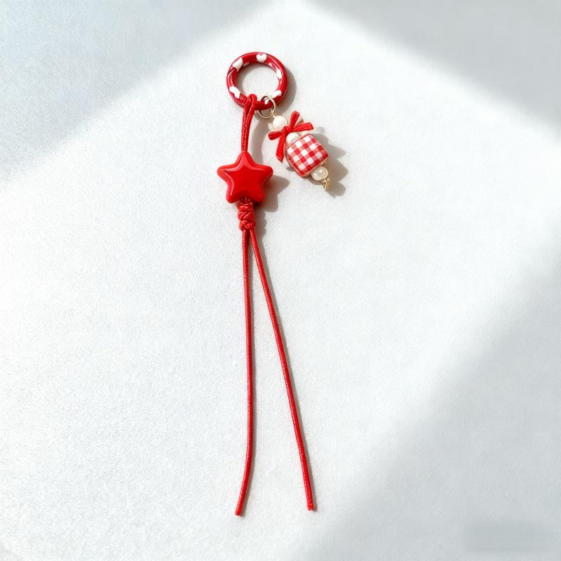 Makrama Gwiazda Breloczek Wisiorek Zestaw DIY: Urocza biżuteria z koralików i akcesoria do zawieszek na telefon