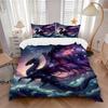 3pcs Cosmic Dragon Soaring Through Celestial Waves Printed Bedding Set, Soft and Comfortable Quilt Cover for Bedroom, (Pillow Core Not Included).J019