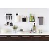 Yamazaki Tower Magnetic Kitchen Paper Holder, Black, Approx. W6 x D5.2 x H24.5cm, Can be Installed Vertically or Horizontally, Kitchen Paper/Towel Rac