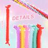 6-24pcs Funny Unicorn Pull Worm Stretch String TPR Rope Children Anti Stress Fidget Toys Birthday Party Favors Gifts for guests
