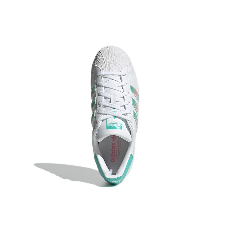Adidas Originals Superstar Low Top Sneakers Women Sneakers White Green Blue GZ2798