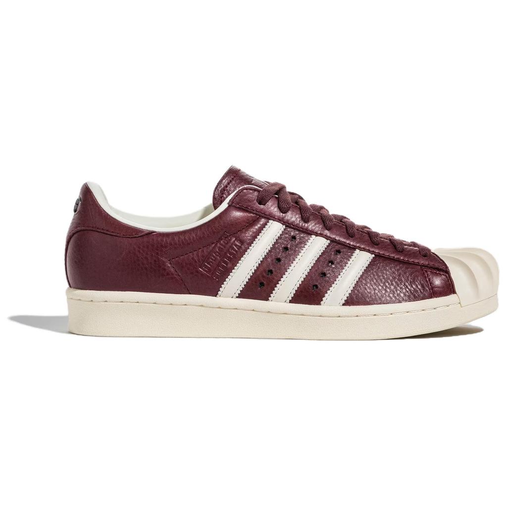 Adidas Originals Thug Club X Superstar Comfortable Versatile Durable Low-Top Sneakers Unisex Sneakers Burgundy JS1908