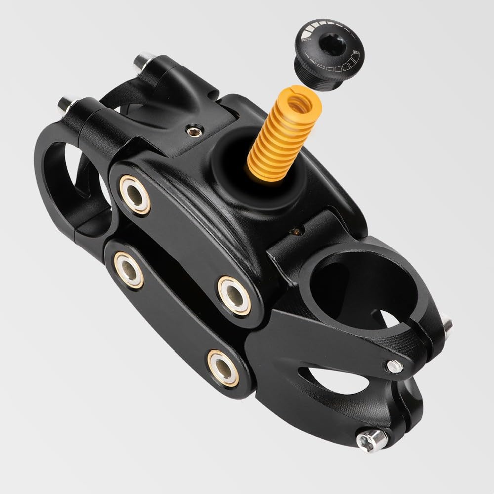 Bicycle Handlebar Shock Absorber Suspension Stem for Bicycle Shock Absorbing Bike Handlebar Stem for Road Gravel Hybrid 7 Degree 90mm Shock Absorber