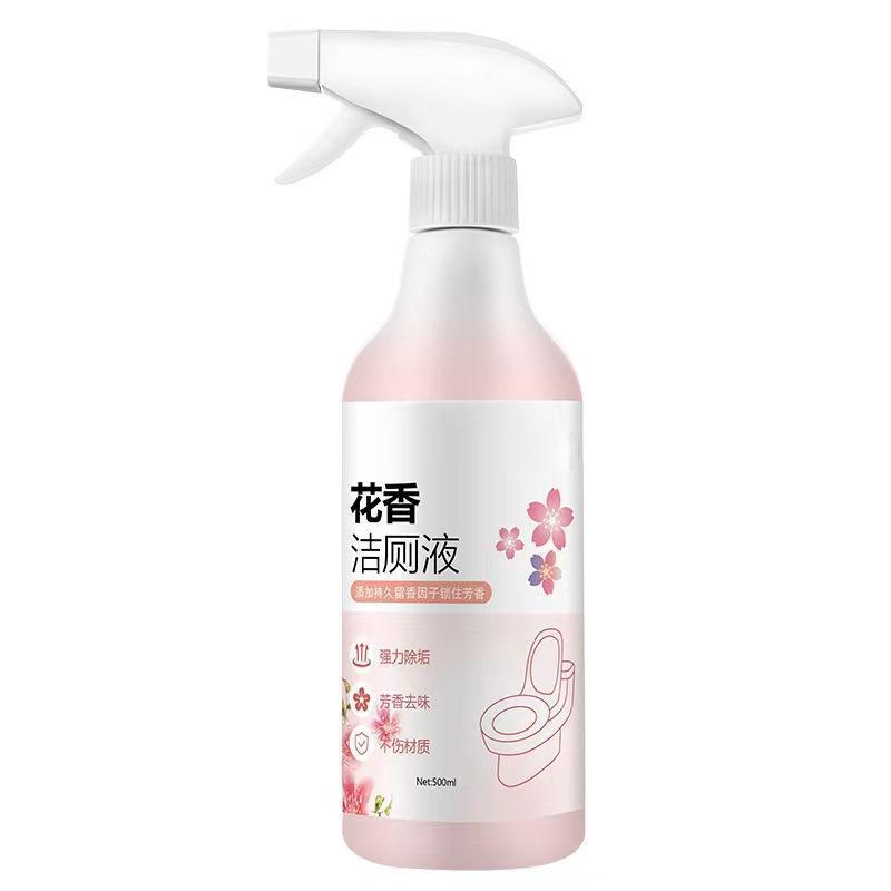 Floral Toilet Cleaner, Decontamination Toilet Cleaner, Deodorizing and Urine Scale Remover, Fragrant Cleaning Liquid, Antibacterial Cleaner