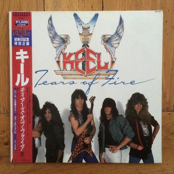 

12inch Record KEEL Tears Of Fire VIP5121 GOLD MOUNTAIN 1986 Japan Obi Metal Used