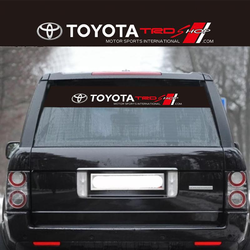 Car Sunshade Stickers Auto Front Rear Windshield Decals For Toyota Corolla Yaris Aygo Prius CHR Camry Auris Avensis Land Cruiser