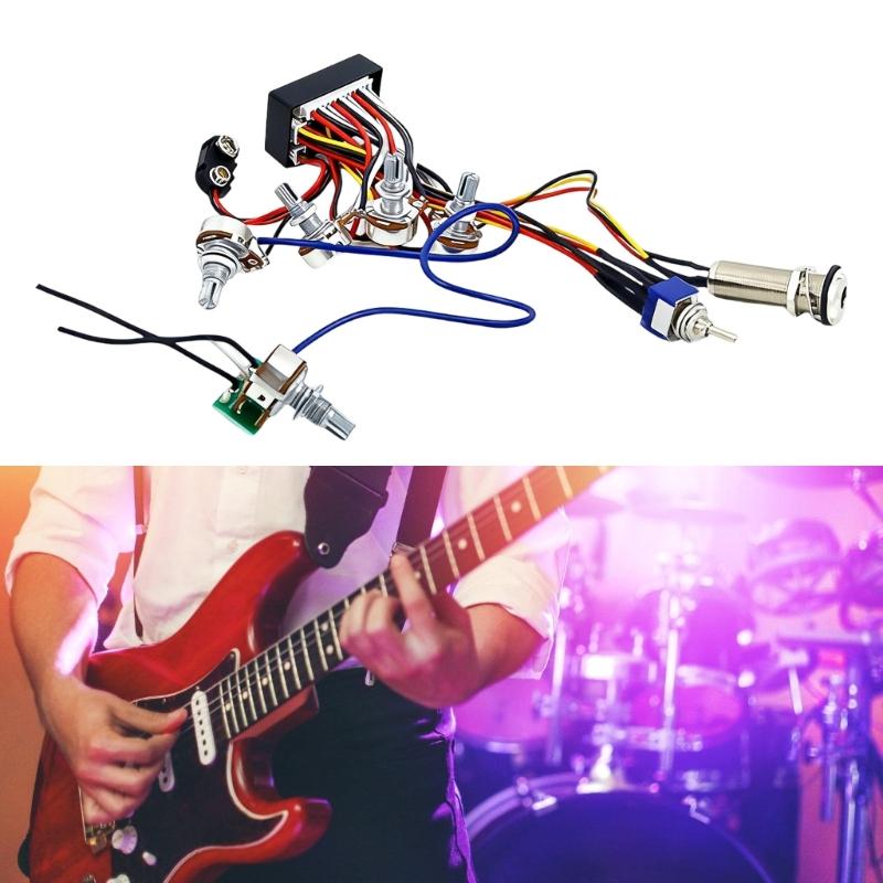 Multifunctional Plastic Amplifier Wiring Control Plate Wiring Suitable for Electric Guitar and Bass with Noise Reduction