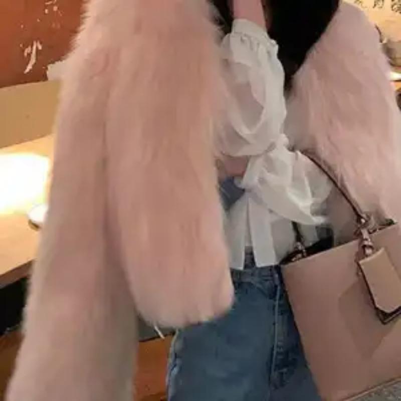 Winter New Stand Collar Eco-friendly Fox Fur Coat Women's Fashion Coat Young Style Pure Desire
