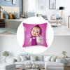 M-Masha And B-Bears Pillow Case Plush Fabric Soft Double Sided Print Sofa Cushion Cover Throw Pillow Covers